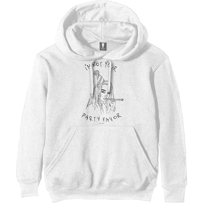 Billie Eilish Party Favor White Medium Hoodie