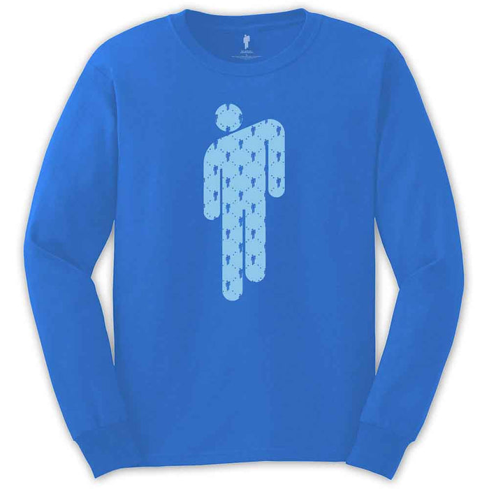 Billie Eilish Manonman Mid Blue Long Sleeve Large T-Shirt
