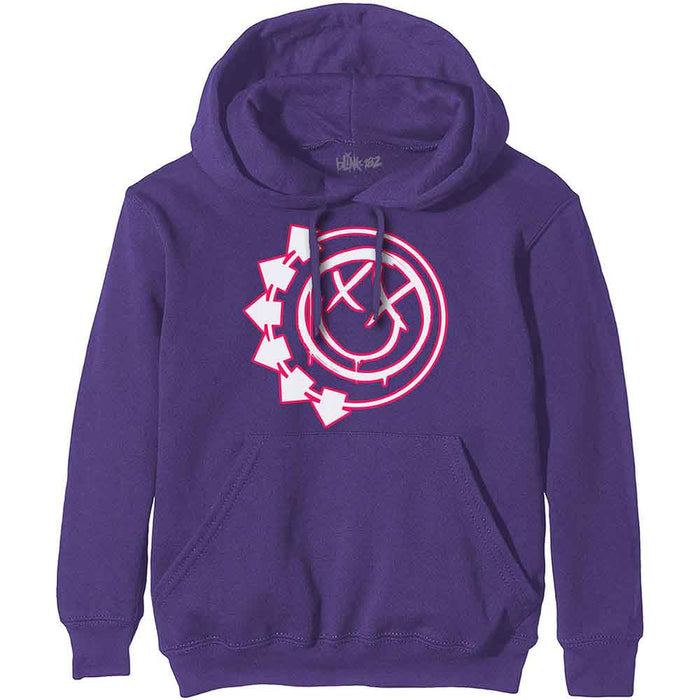 Blink-182 Six Arrow Smile Purple Large Hoodie