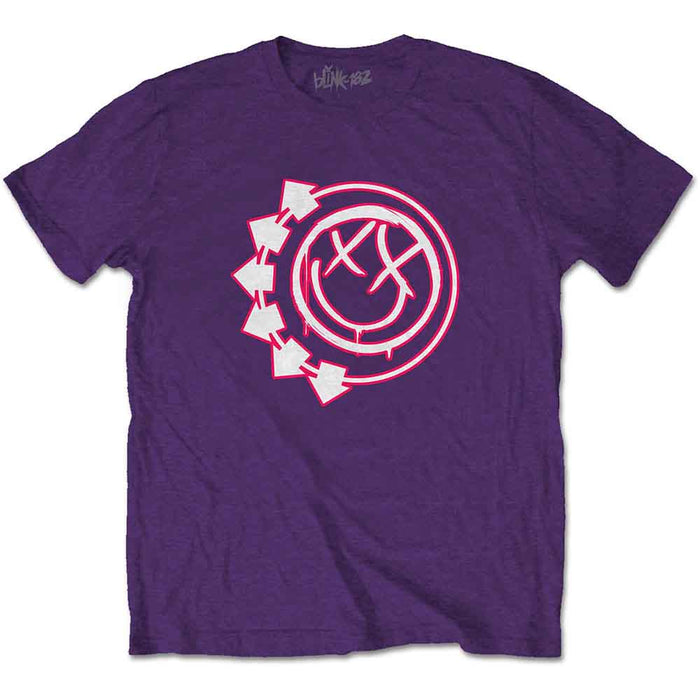 Blink-182 Six Arrow Smile Purple Medium T-Shirt