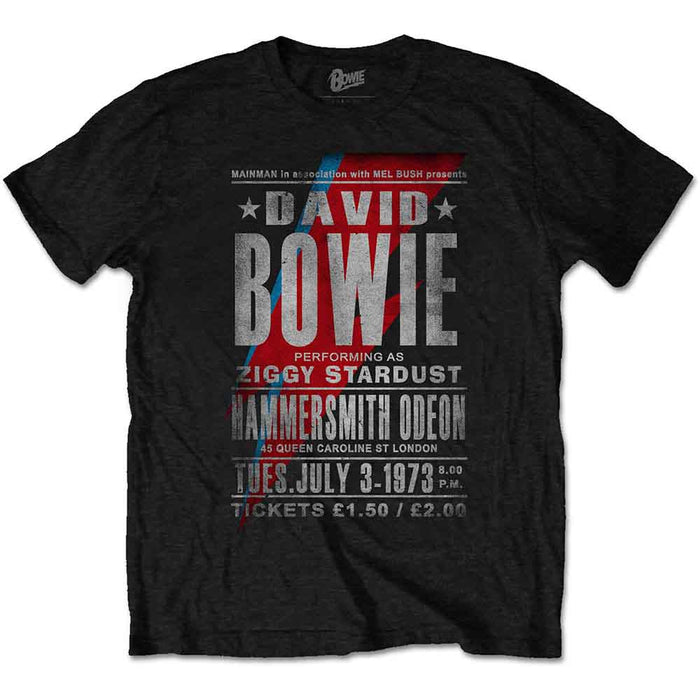 Bowie Hammersmith Odeon Black X-Large Unisex T-Shirt