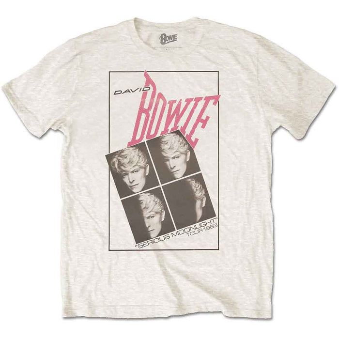 Bowie Serious Moonlight White Medium Unisex T-Shirt