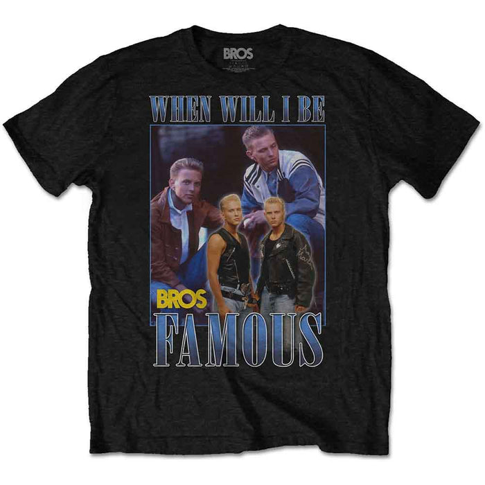 Bros Famous Homage Black Small Unisex T-Shirt