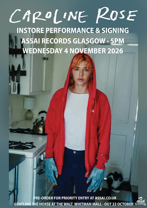 Caroline Rose Gentling the Horse at the Walt Whitman Mall Instore Performance & Signing Glasgow Priority Entry with Pre-Order (5pm Wednesday 4th November 2026)