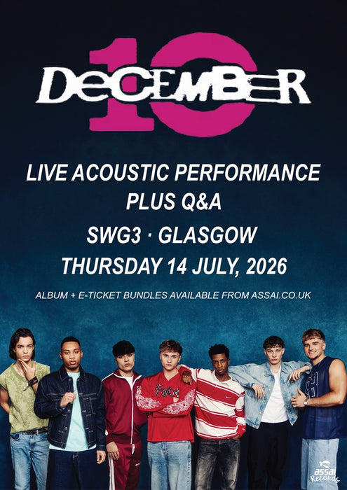 December 10 On Your Side SWG3 Glasgow Ticket Bundle Thursday 14th July 2026