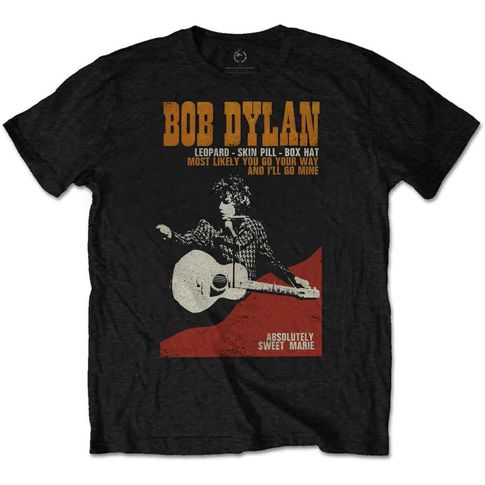 Bob Dylan Sweet Marie Black Medium Unisex T-Shirt