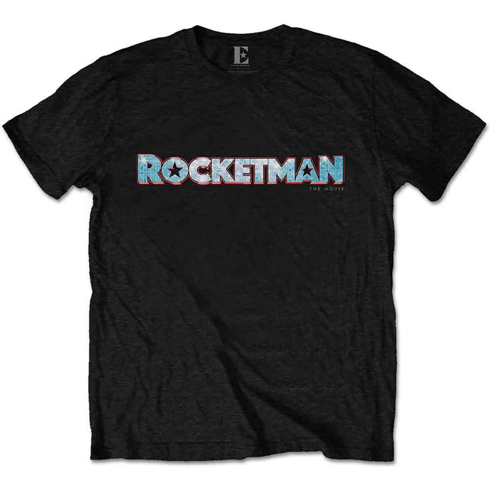 Elton John Rocketman Movie Logo Black Small Unisex T-Shirt