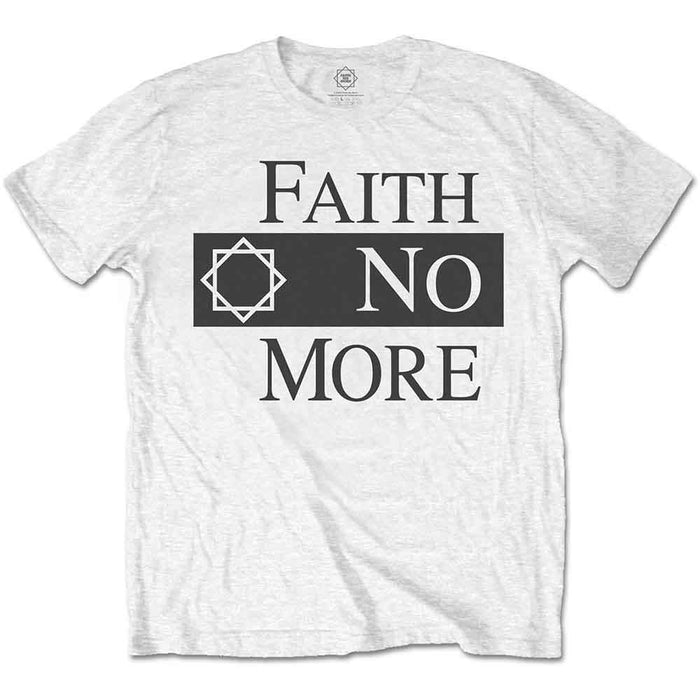 Faith No More Classic Logo V2 White X-Large Unisex T-Shirt