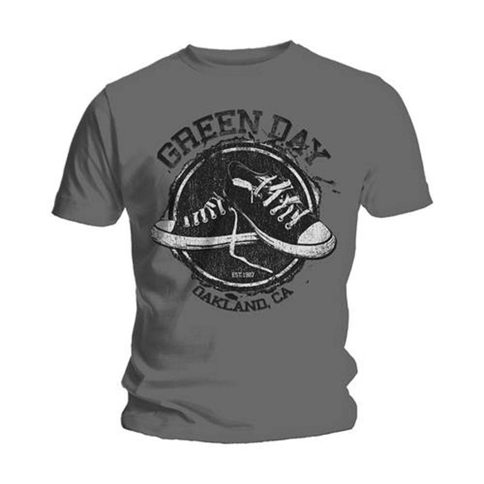 Green Day Converse Grey X-Large Unisex T-Shirt