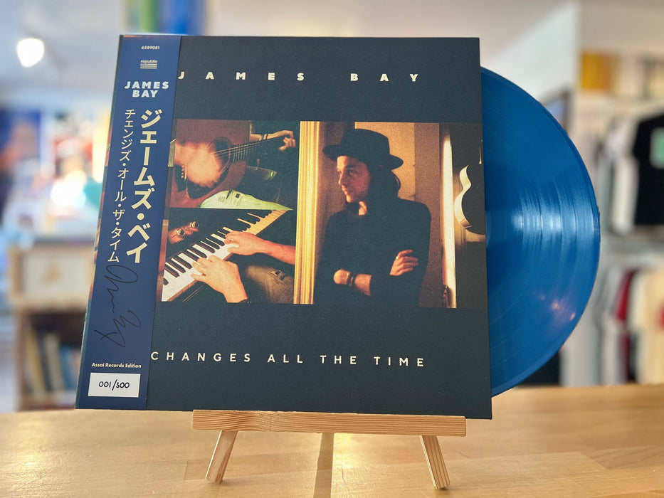 James Bay Changes All The Time LP Signed Assai Obi Edition Blue Colour 2024