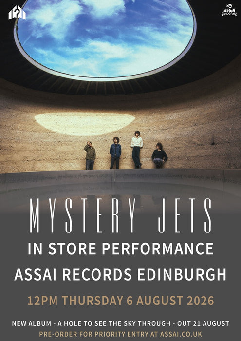 Mystery Jets A Hole To See The Sky Through Instore Performance & Signing Edinburgh Priority Entry with Pre-Order (12pm Thursday 6th August 2026)