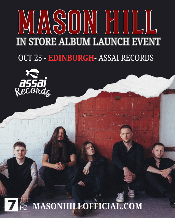 Mason Hill World So Wonderful Instore Performance & Signing Edinburgh Priority Entry with Pre-Order (5pm Sunday 25th October 2026)