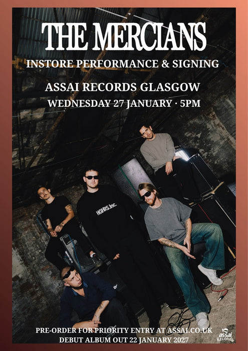 The Mercians Author Of My Own Misfortune Instore Performance & Signing Glasgow Priority Entry with Pre-Order (5pm Wednesday 27th January 2027)