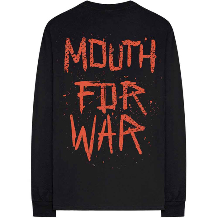 Pantera Mouth For War Black X-Large Long Sleeved Unisex T-Shirt