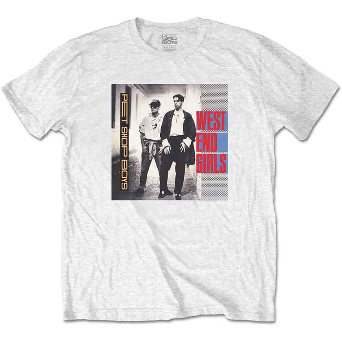 Pet Shop Boys West End Girls White X-Large Unisex T-Shirt