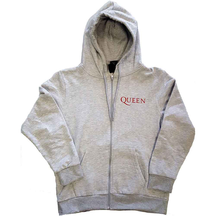 Queen Classic Crest Grey XXXX-Large Zipped Hoodie