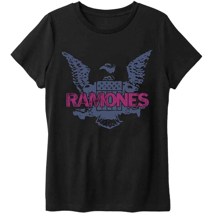 Ramones Purple Eagle Black X-Large Unisex T-Shirt