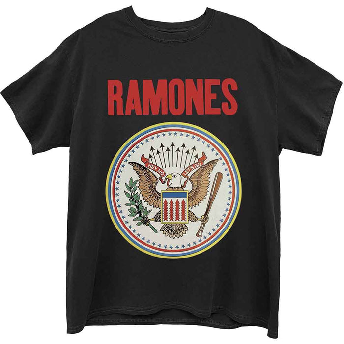 Ramones Full Colour Seal Black X-Large Unisex T-Shirt