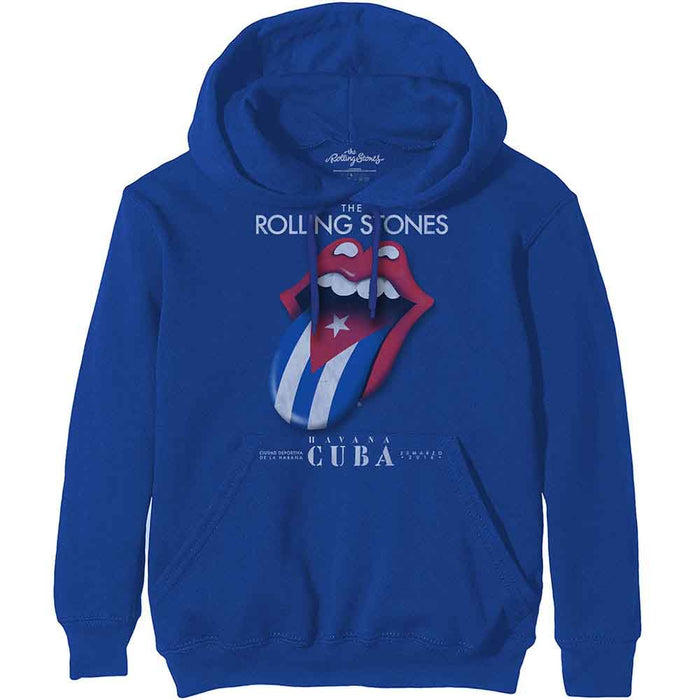 Rolling Stones Havana Cuba Blue Small Unisex Hoodie