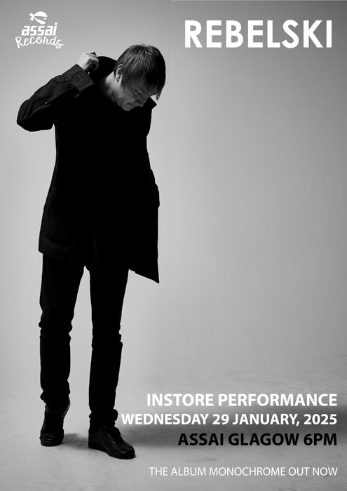 Rebelski Instore Performance & Signing Glasgow (6pm Wednesday 29th January 2025)