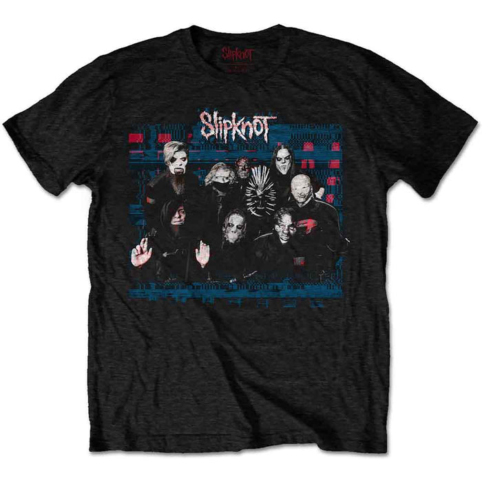 Slipknot WANYK Glitch Group Black X-Large Unisex T-Shirt