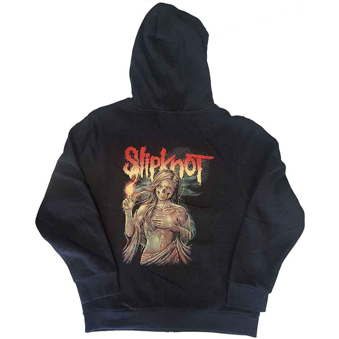 Slipknot Burn Me Away Dark Grey Large Zipped Hoodie