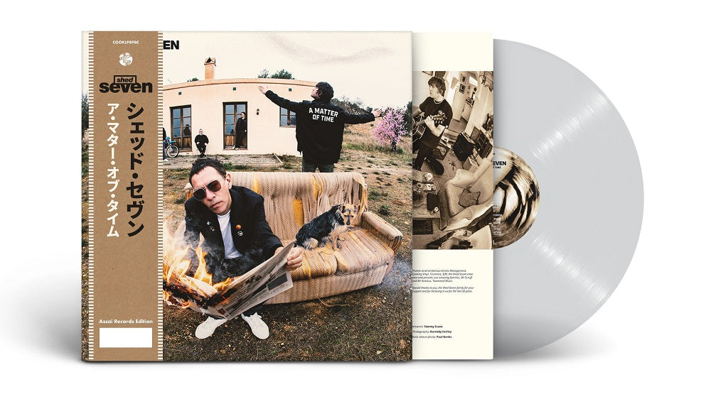 Shed Seven A Matter Of Time Vinyl LP Crystal Clear Colour Signed Assai Obi Edition 2024