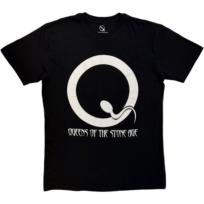 Queens Of The Stone Age Sperm Logo Black Small T-Shirt