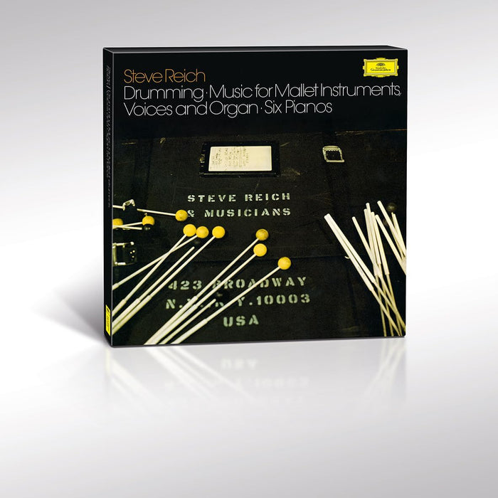Steve Reich Reich: Drumming; Music For Mallet Instruments, Voices and Organ; Six Pianos Vinyl LP Due Out 02/10/26