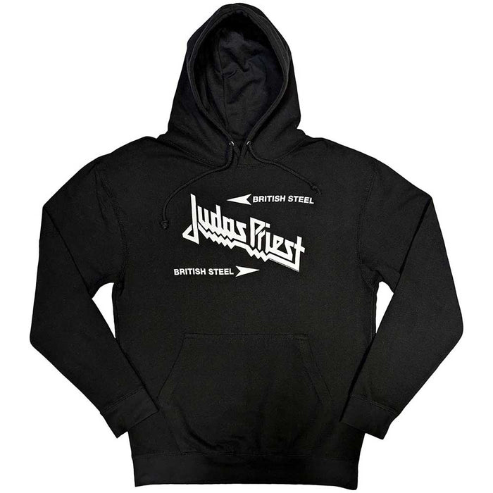 Judas Priest British Steel Logo Black X-Large Hoodie