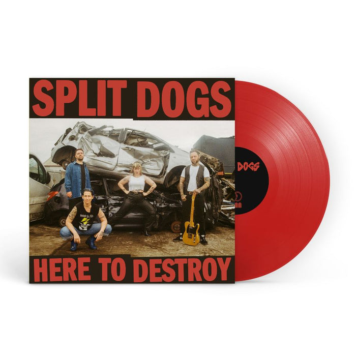 Split Dogs Here To Destroy Vinyl LP Red Colour Due Out 31/01/25