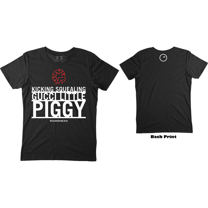 Radiohead Gucci Little Piggy Black X-Large T-Shirt