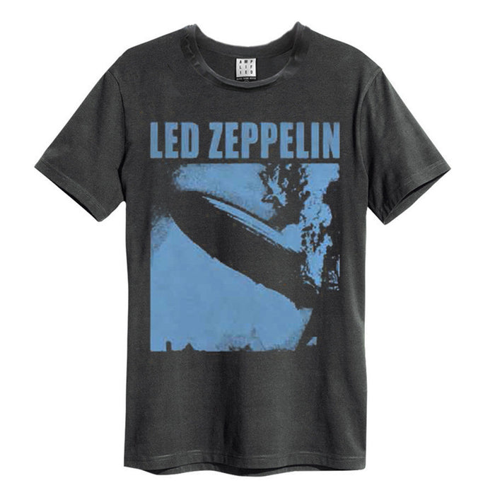 Led Zeppelin Blimp Square Amplified Charcoal XXL Unisex T-Shirt