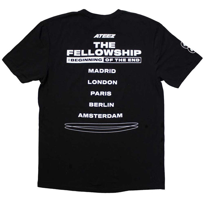 ATEEZ Fellowship Tour Euro Photo Black X-Large Unisex T-Shirt