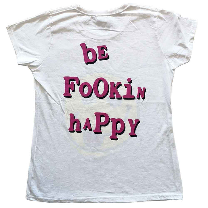 Yungblud Raver Smile White Ladies Large T-Shirt