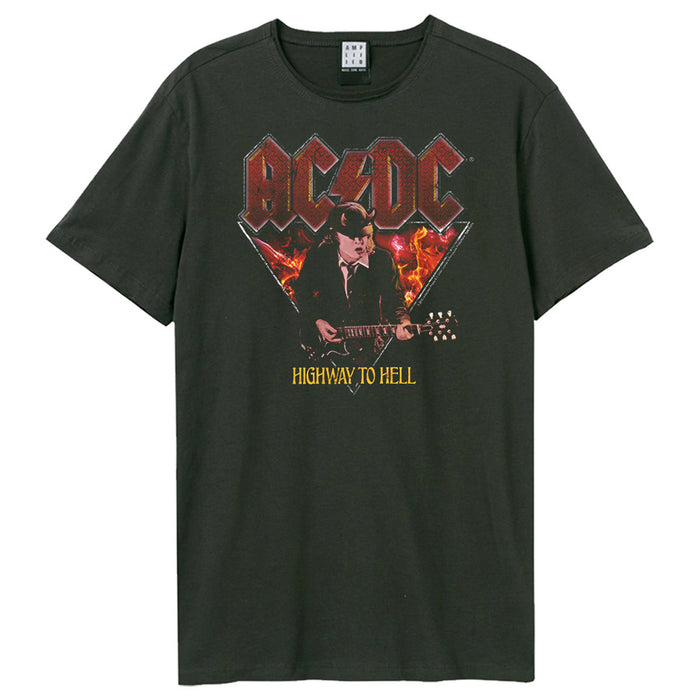 AC/DC Highway To Hell Amplified Charcoal X-Large Unisex T-Shirt