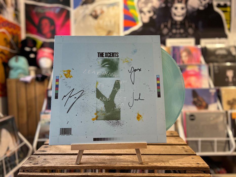 The XCERTS Learning How To Live And Let Go Vinyl LP Blue Colour Signed 2023