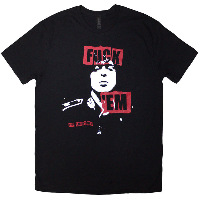 The Libertines Slogan Black Medium T-Shirt