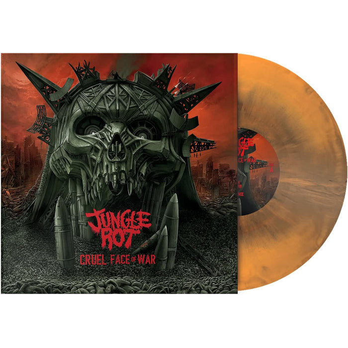 Jungle Rot Cruel Face Of War Vinyl LP Orange / Black Colour Due Out 22/05/26