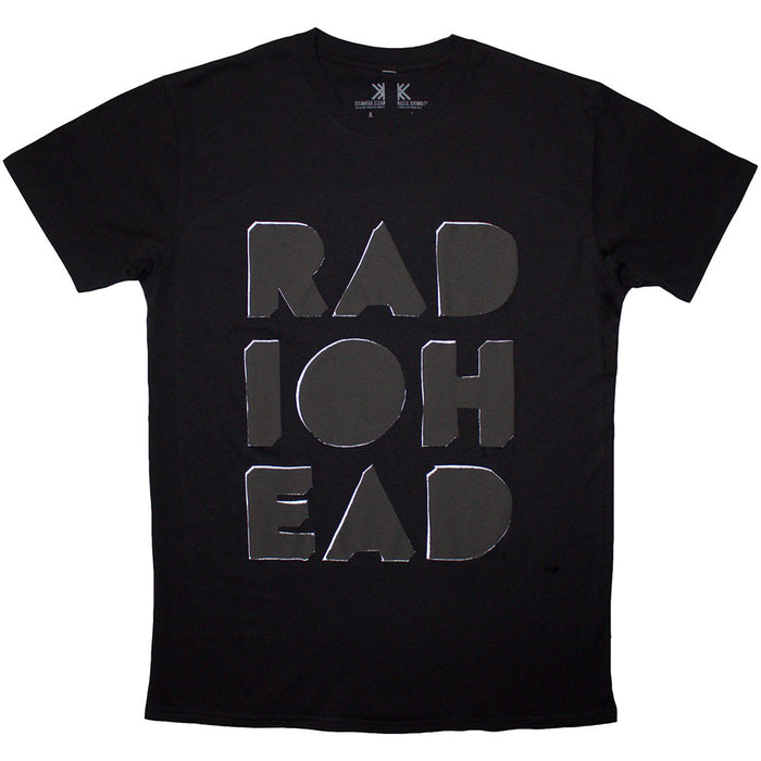 Radiohead Note Pad Debossed Black Large T-Shirt