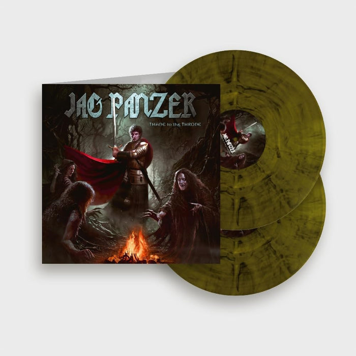 Jag Panzer Thane To The Throne Vinyl LP Yellow & Black Marbled Colour 2024