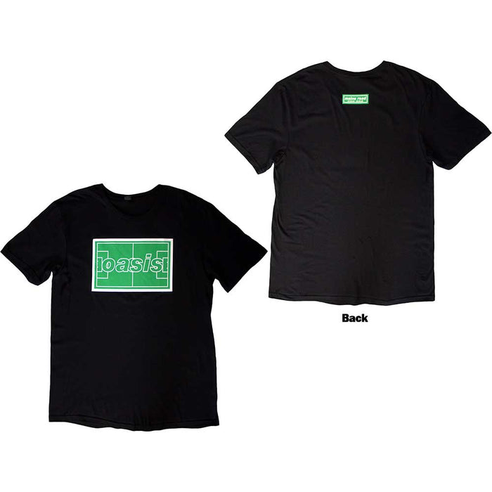 Oasis Maine Road Football Pitch Black Medium T-Shirt
