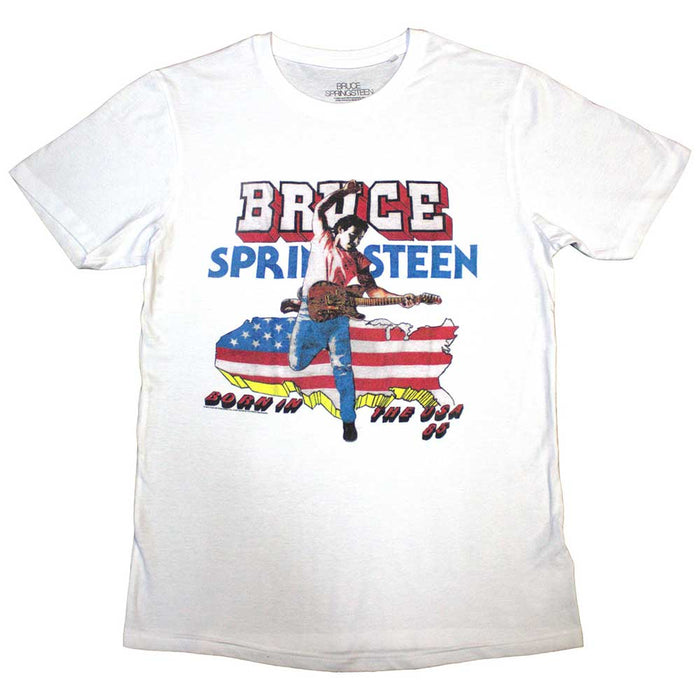 Bruce Springsteen Born In The USA White X-Large Unisex T-Shirt