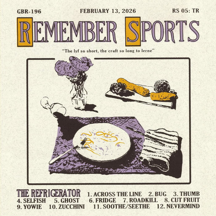 Remember Sports The Refrigerator Vinyl LP Due Out 04/09/26