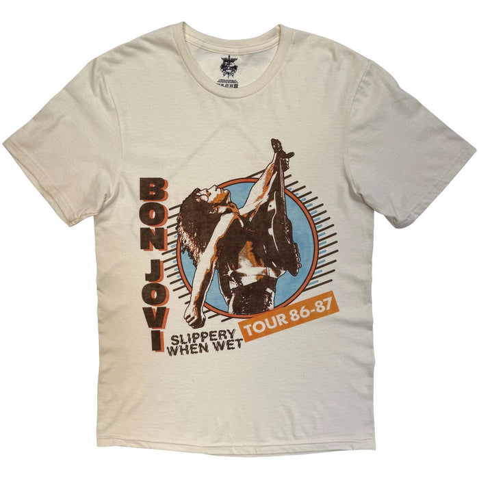 Bon Jovi Slippery When Wet Tour 86-87 Small T-Shirt