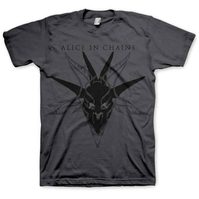Alice In Chains Black Skull Charcoal Grey XX-Large T-Shirt