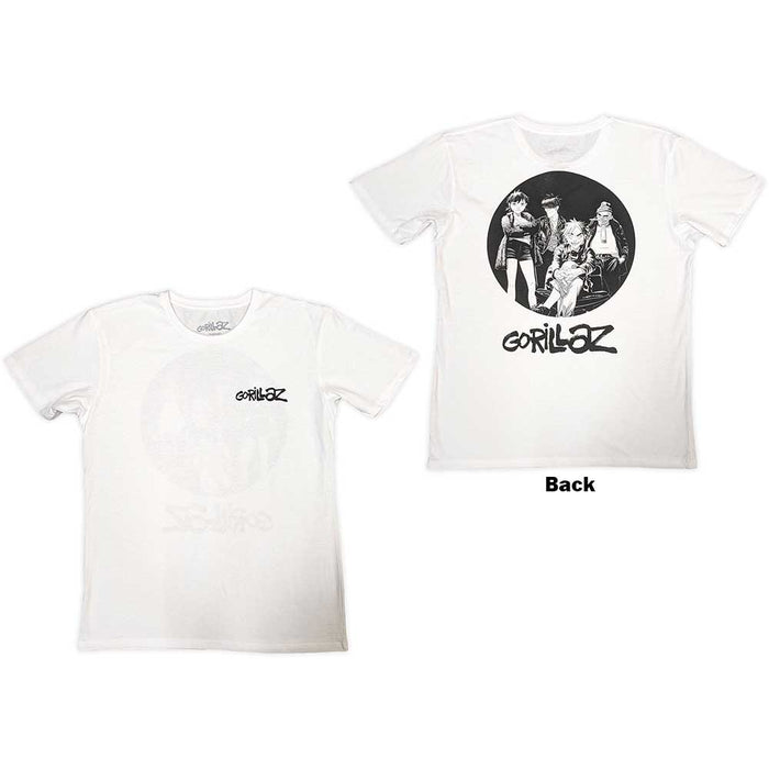 Gorillaz Song Machine Brush Logo White X-Large T-Shirt