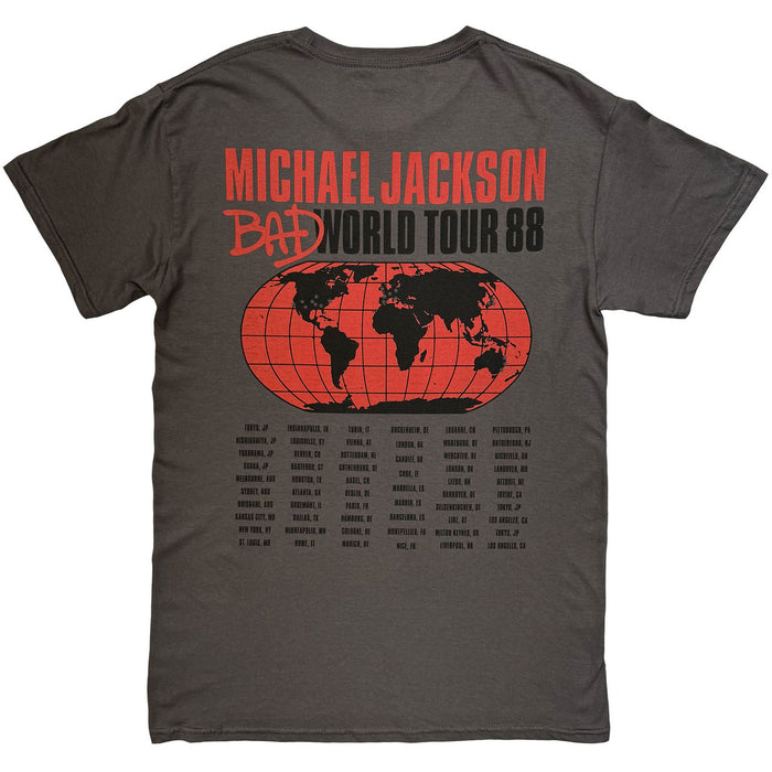 MichaelJackson_Bad World Tour '88_Uni_CHAR_TS:1XL Unisex: Music T-Shirt
