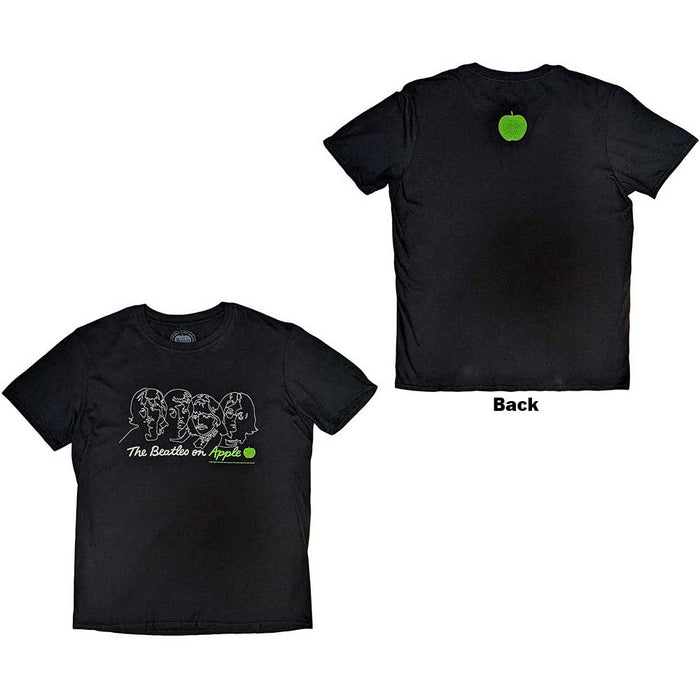 The Beatles On Apple Black Medium T-Shirt