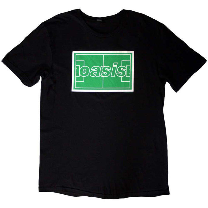 Oasis Maine Road Football Pitch Black Small T-Shirt